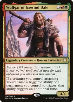 Wulfgar of Icewind Dale NM Forgotten Realms Commander MTG - Image 1