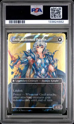 2025 MTG FINAL FANTASY #0525 CECIL, DARK KNIGHT/CECIL, REDEEMED PALADIN PSA 10 - Image 2