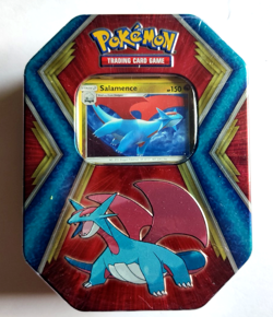 Pokemon TCG Salamence Tin With 3 Packs Card Booster Packs NEW Factory Sealed - Image 1