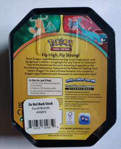 Pokemon TCG Salamence Tin With 3 Packs Card Booster Packs NEW Factory Sealed - Image 2