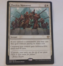 MTG Flawless Maneuver Rare White English 026/322 Commander 2020 Regular - Image 1