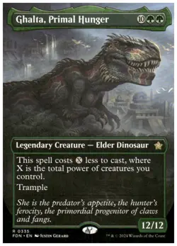 Foundations #335 Ghalta, Primal Hunger (Borderless) - Image 1