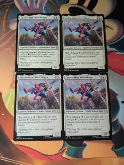 SPIDER-MAN, WEB-SLINGER x4 mtg NM-M Marvel's Spider-Man 4 Common - Image 1