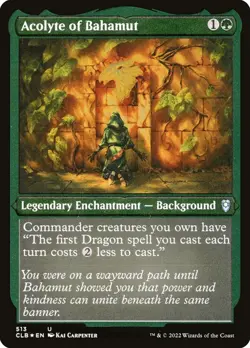 MTG Acolyte of Bahamut Etched ** Battle for Baldur's Gate ** English - Image 1