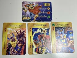 Overpower Marvel Collectible Card Game - Set of 4 Thor Character Cards - Image 1