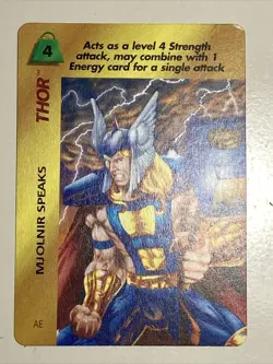 Overpower Marvel Collectible Card Game - Set of 4 Thor Character Cards - Image 4