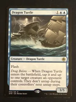 1x Dragon Turtle (056) Adventures in the Forgotten Realms LP MTG Magic x1 MKE - Image 1