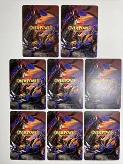 Overpower Marvel Collectible Card Game - Set of 8 Storm Character Cards - Image 2