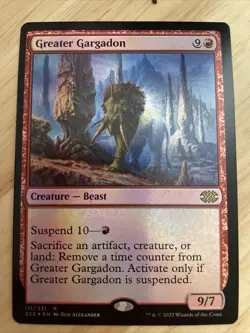 MTG Greater Gargadon FOIL Double Masters 2022 #111/331 R 2X2 NM/M - Image 1