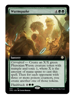 Wurmquake (Extended Art) Commander: Phyrexia: All Will Be One MTG - Image 1