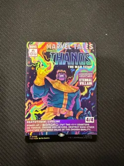 Thanos, The Mad Titan (Borderless) (0400) Marvel Super Heroes Foil - Image 1