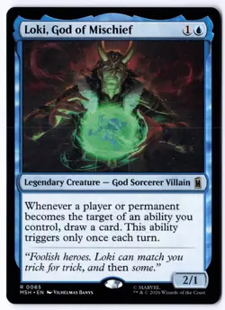 Loki, God of Mischief MSH 65 Magic: The Gathering R NM - Image 1