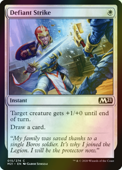 MTG Defiant Strike Foil ** Core Set 2021 ** English (NM) - Image 1