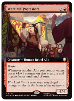 Wartime Protestors - Extended Art Avatar MTG - Image 1
