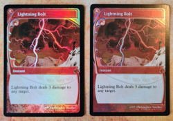 MTG - Lightning Bolt - Foil - Future Sight Frame - Magic the Gathering - Image 2