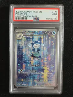 2023 Pokemon Mew En-151 POLIWHIRL IR - PSA 9 - 176/165 - Image 1
