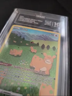 TAG 10 Pokemon Crown Zenith Gallery Ditto GG22 PSA 10 Full Art IR Illustration - Image 2