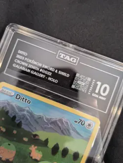TAG 10 Pokemon Crown Zenith Gallery Ditto GG22 PSA 10 Full Art IR Illustration - Image 3