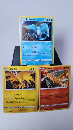 Pokemon Zapdos 48/185 Articuno 036/195 Moltres 021/172 Cosmo Holo Promo Set NM - Image 2