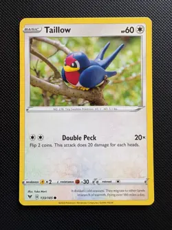 Taillow 133/185 Common Vivid Voltage Yuki Mori Pokemon NM - Image 1