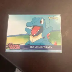 The Lovable Totodile Snap01 Topps Johto Series 1 2001 Pokemon Card - Image 1