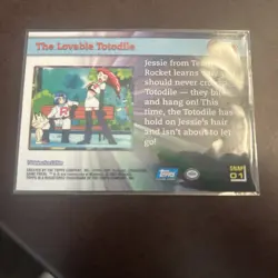 The Lovable Totodile Snap01 Topps Johto Series 1 2001 Pokemon Card - Image 2