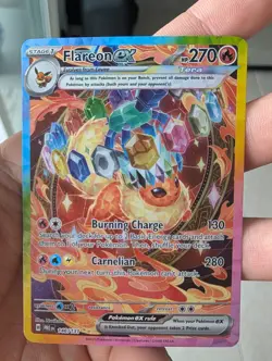 ✨Pokemon Flareon ex 146/131 Sv Prismatic Evolutions SIR ✨ - Image 1
