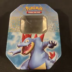 Pokemon Trading Card Game 2010 HeartGold & SoulSilver Feraligatr Tin EMPTY - Image 1