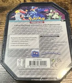 Pokemon TCG Paldea Partners Quaquaval ex Tin New Sealed 2023 - Image 2