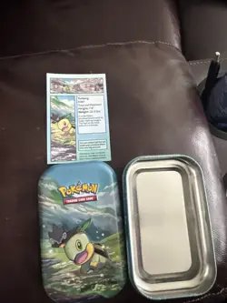 Pokemon Go! Mini Tin featuring TURTWIG #387 **EMPTY** WITH INSERT TRL8#20 - Image 2