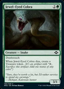 Jewel-Eyed Cobra -Foil Near Mint MTG Modern Horizons 2 - Image 1