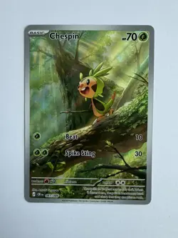 Pokemon TCG Chespin Rare Full Art Holo 087/086 EN - Image 1