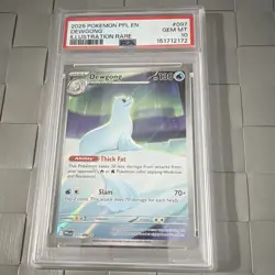Pokemon TCG Dewgong 097/094 Phantasmal Flames Illustration Rare Holo Eng PSA 10 - Image 1