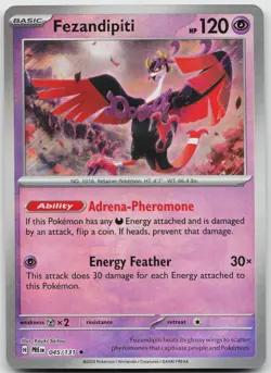 Fezandipiti (Master Ball Pattern) 045/131 Prismatic Evolutions Pokemon Holo NM - Image 1