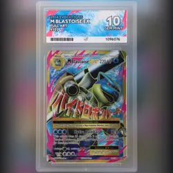 Pokemon TCG - Mega Blastoise EX 102/108 Full Art 2016 Evolutions GEM MINT ACE 10 - Image 1