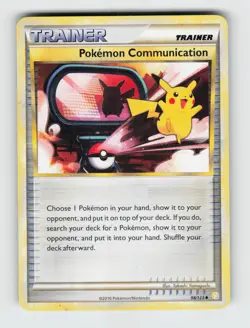 Pokemon Communication 98/123 - Pokemon - HeartGold & SoulSilver - Uncommon - LP - Image 1