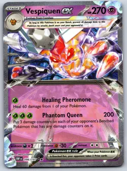 Vespiquen ex 096/197 Double Rare Obsidian Flames Pokemon Near Mint - Image 1
