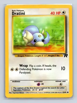 DRATINI 53/82 C TEAM ROCKET POKEMON LP - Image 1