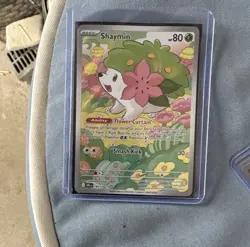 Pokemon TCG Shaymin 185/182 SV10 Destined Rivals IR Full Art Holo 80 HP - Image 1