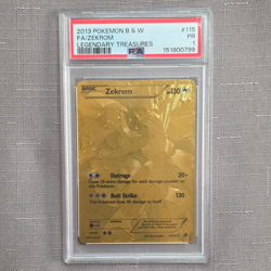 Pokemon 2013 Legendary Treasures Zekrom 115/113 Secret Rare Holo PSA 1 - Image 1