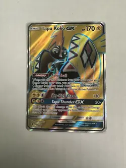 Pokemon TCG Tapu Koko GX (Full Art) Guardians Rising 135/145 NM/M - Image 1