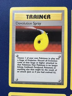 Pokemon Lot 4 Base Set Clefairy Doll Dev Spray Comp Search 70-72 79/102 Trainer - Image 2