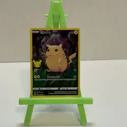 Pokemon TCG Celebrations Pikachu #005/025 Holo 25th Anniversary PRINT LINES - Image 1