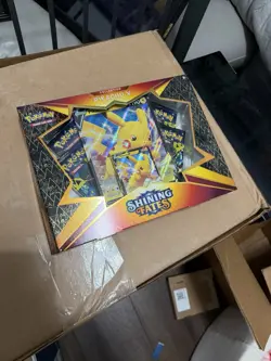 Pokemon TCG Shining Fates Pikachu V Box Brand New & Sealed 2021 Out of Print - Image 1