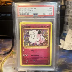 2016 Pokemon XY Evolutions #63 Clefairy PSA 9 - Image 1