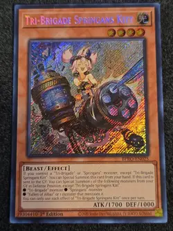 Yugioh! Tri-Brigade Springans Kitt - BPRO-EN025 - Secret Rare - 1st Edition Near - Image 1