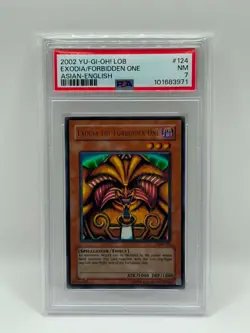 2002 YuGiOh! Lob Exodia the Forbidden One Asian English unlimited PSA 7 NM - Image 1