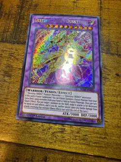 Destiny HERO - Dusktopia BLLR-EN025 1st Edition Secret Rare LP + BONUS - Image 1
