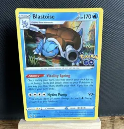 Blastoise 017/078 Pokemon GO Holo Rare Pack Fresh NM - Image 1