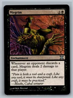 Magic The Gathering 10th Edition Megrim #157/383 MTG TCG CCG Tenth - Image 1